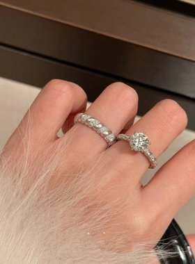 小众高级感缠绕蕾丝戒指女复古时尚拉丝个性轻奢戒指气质优雅