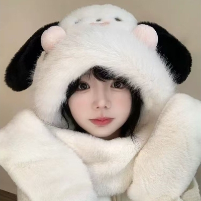 腮红鼓鼓狗加厚保暖三合一