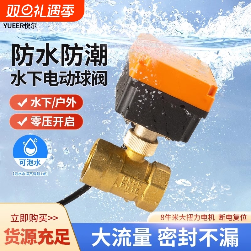 可以水下工作的电动球阀大流量