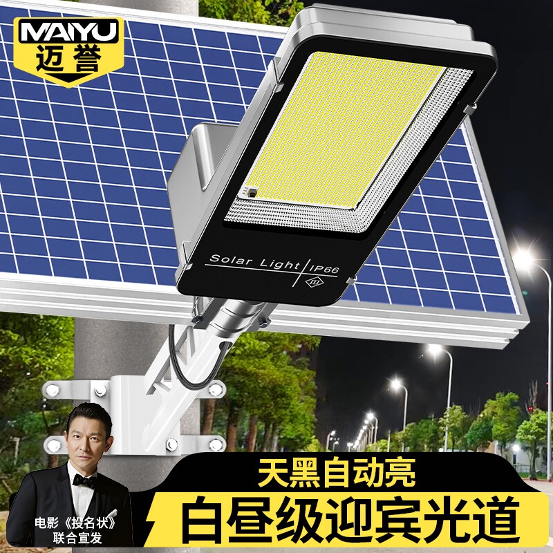 太阳能路灯家用户外庭院灯大功率led农村防水防雷自动照明灯院子