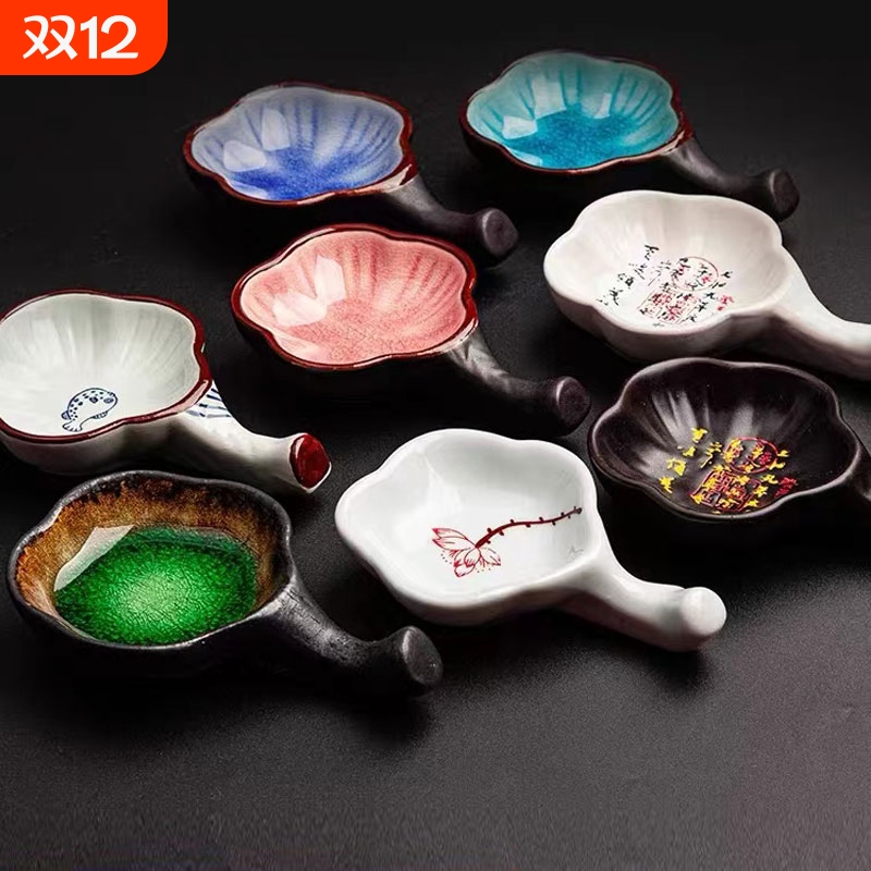 冰裂多功能陶瓷墨碟可搁笔可装墨