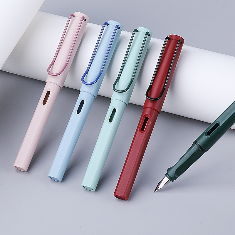 莫兰迪钢笔三年级学生专用初学者非热可擦钢笔练字黑色晶蓝墨蓝可换墨囊可替换钢笔小学生专用可吸墨水