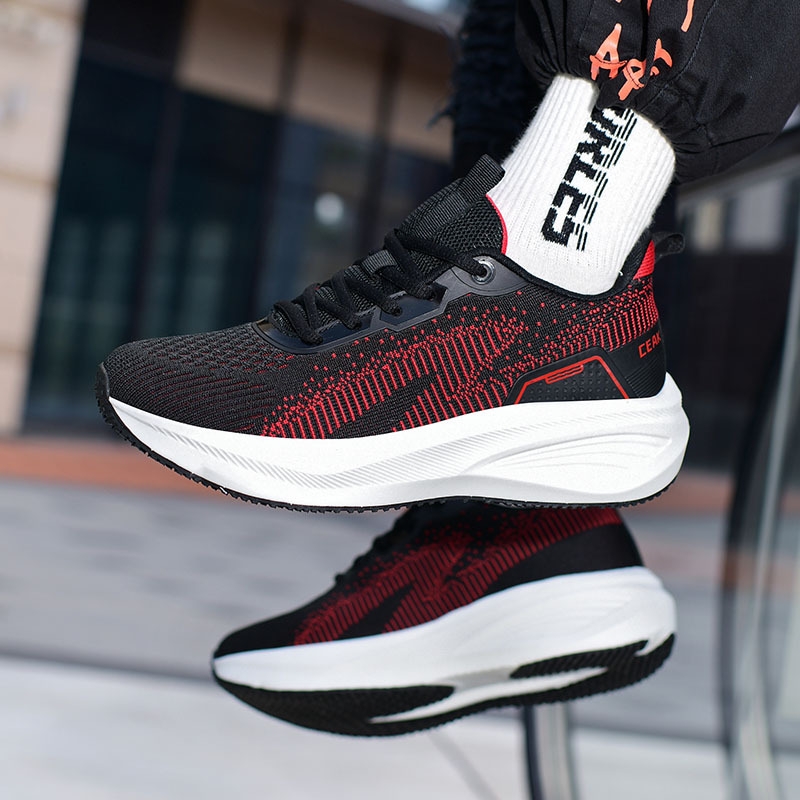 男鞋春秋新款男士鞋子休闲鞋透气网鞋软底轻便减震运动鞋现货网面