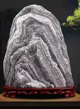 泰山石敢当天然原石摆件镇宅补角靠山石头客厅阳台庭院化路冲落地