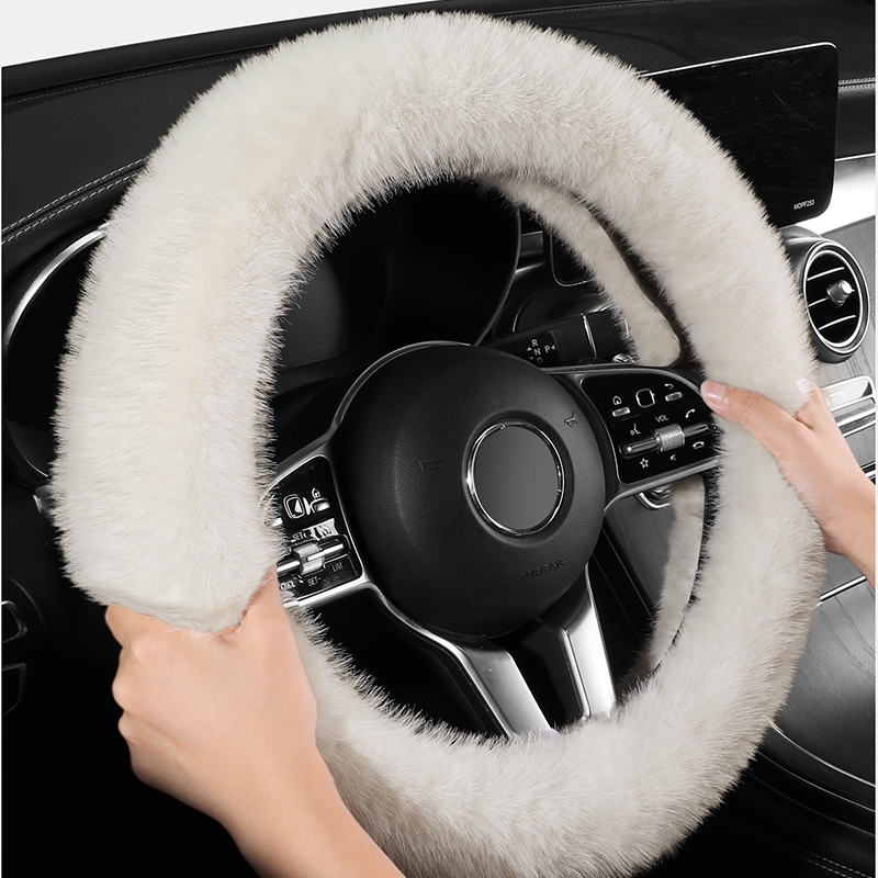 冬季高级长毛绒方向盘套