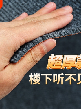 隔音耐脏家用可裁剪商用办公室卧室客厅满铺灰色全铺大面积地毯