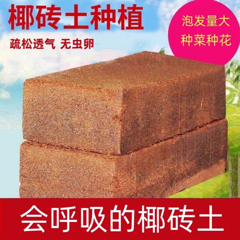 椰粉椰砖椰糠椰土兰花土营养土多肉养花无土栽培宠物垫材种菜泥土