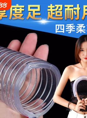 钢丝软管pvc透明软管塑料油管耐温6分真空1/2/3寸真空抽水管水泵