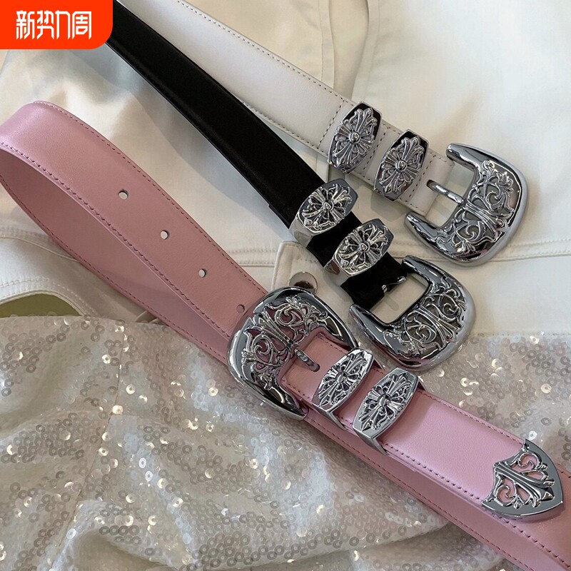 香港2026新款女士腰带新潮ins风复古百搭时尚潮流气质皮带