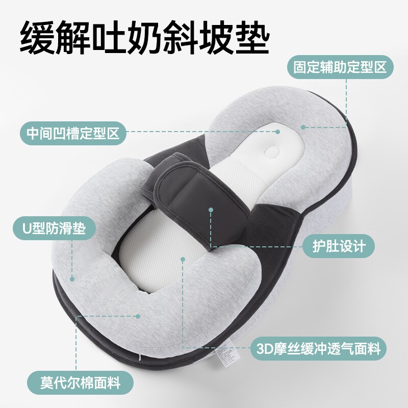 厂家直销 防吐奶枕头新生儿枕宝宝喂奶神器哺乳枕躺喂婴儿斜坡垫