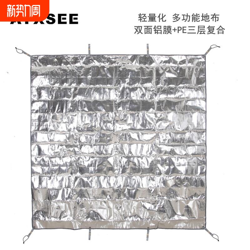 AYXSEE加厚pe铝箔野餐垫帐篷防潮垫地布双面铝膜沙滩露营便携