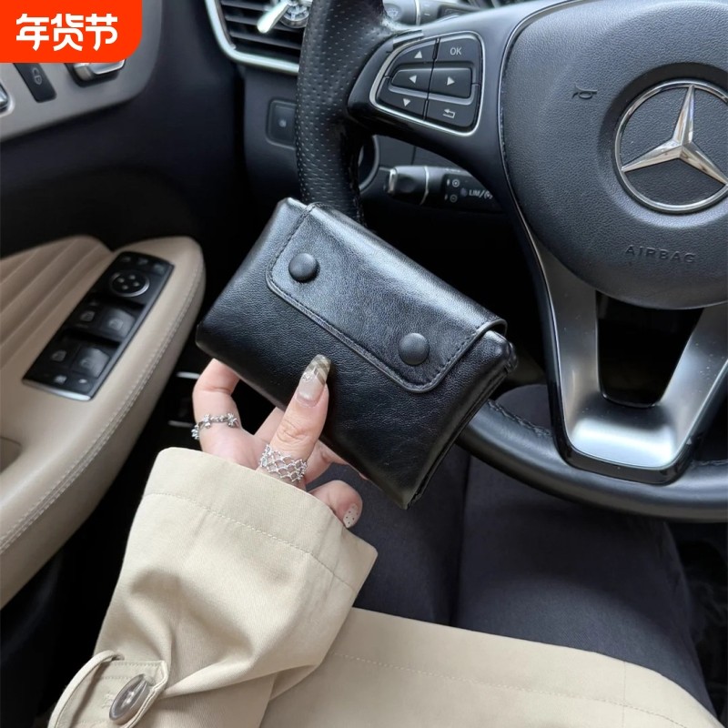 韩系ins复古软皮钱包短款设计感多卡位卡包高级感小众精致零钱包,箱包皮具/热销女包/男包,钱包,淘宝优惠券,粉丝福利购,淘宝优惠卷