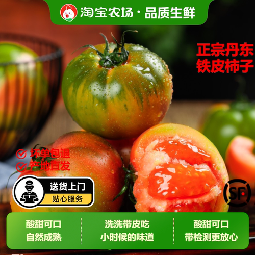 顺丰东北铁皮番茄丹东草莓柿子碱地新鲜水果盘锦西红柿子生吃包邮