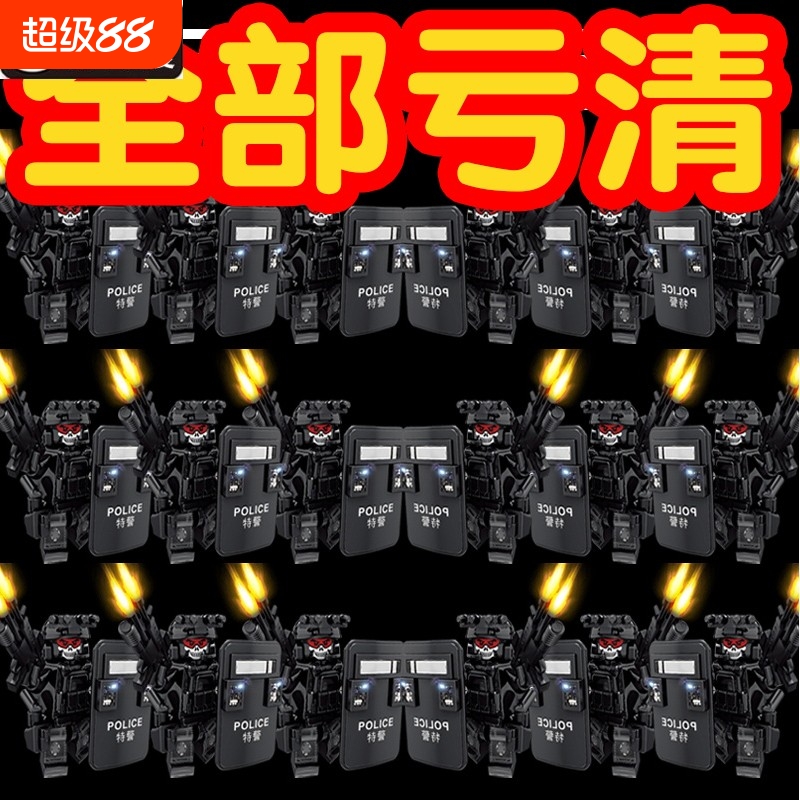 兼容乐高积木2025新款军事人仔幽灵特警察战狼特种兵益智拼装礼物