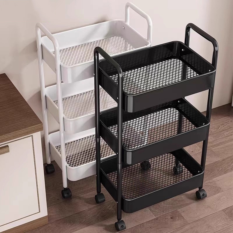 【加倍收纳】厨房小推车置物架