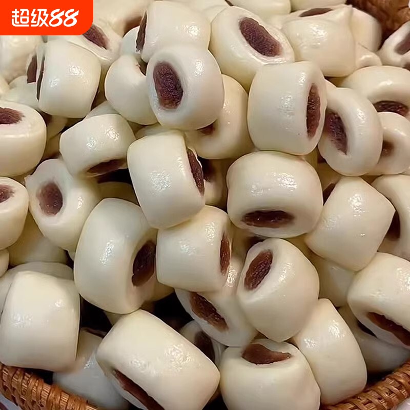 宝星龙牛奶豆沙小馒头头宝宝儿童营养早餐半成品手工懒人面食速冻图片