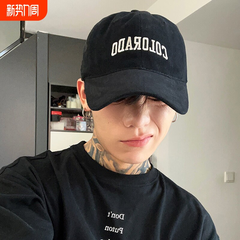 鸭舌帽帽子男款潮流大头围ins韩版百搭棒球帽显脸小春秋女士美式