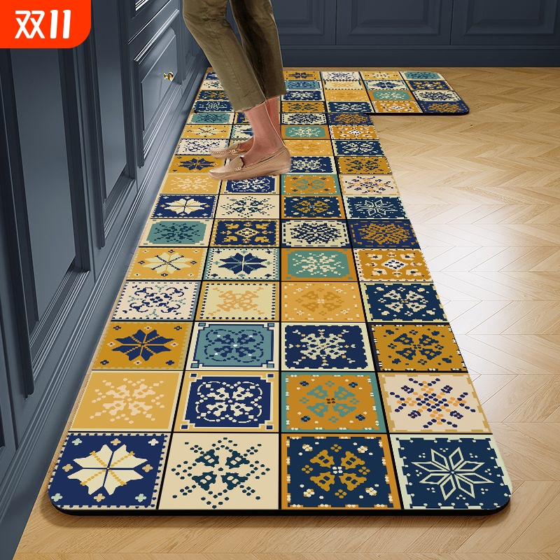 厨房专用硅藻泥地垫可擦免洗脚垫