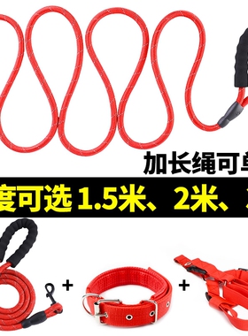 2米3米狗狗牵引绳狗绳子网红户外遛狗泰迪金毛宠物大中小型犬狗链