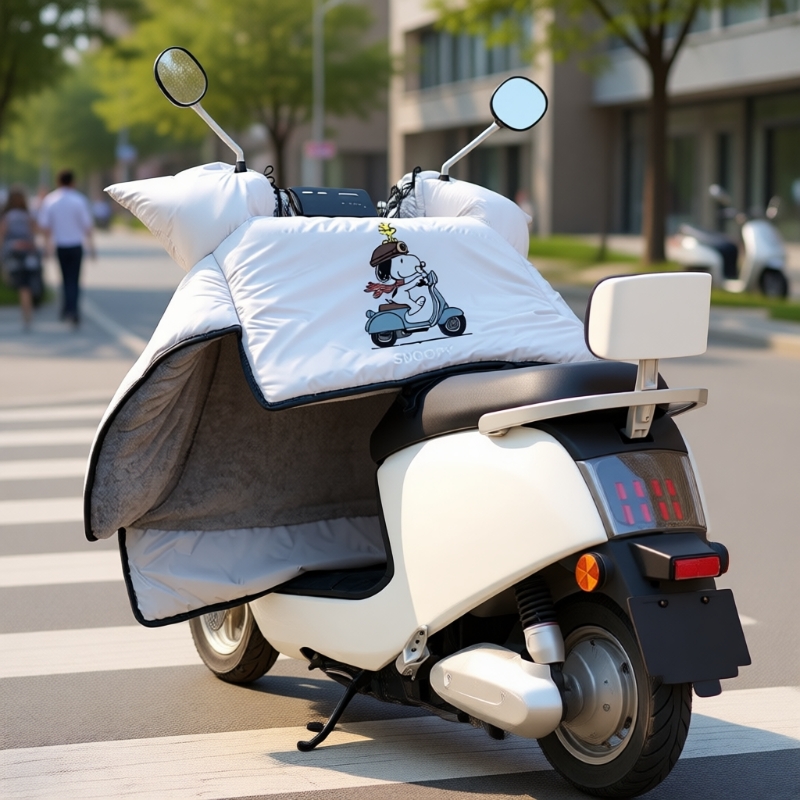 电动车挡风被加绒加厚冬季保暖