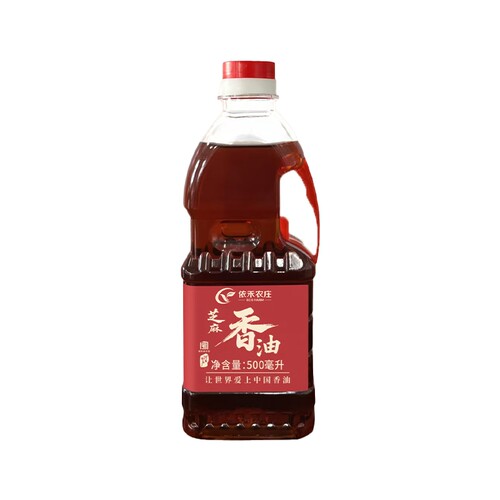 河南特产纯压榨芝麻香油纯正香油500ml*1瓶