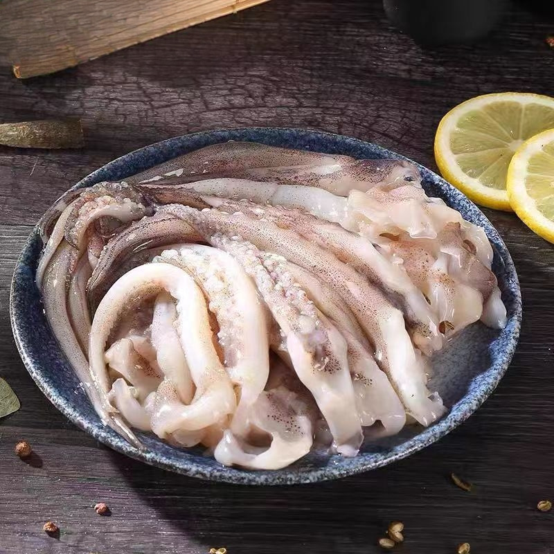 新鲜二本足鱿鱼须冷冻尤鱼串腿生鲜铁板鱿鱼500g/袋*4包