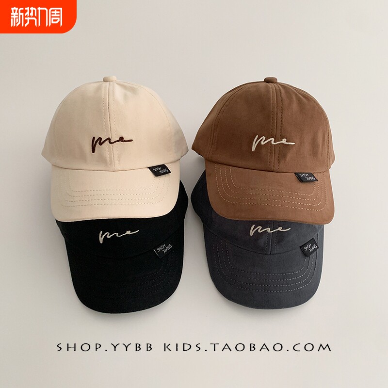 新款儿童鸭舌帽春秋季休闲百搭宝宝帽子男童女童洋气棒球帽冬防风