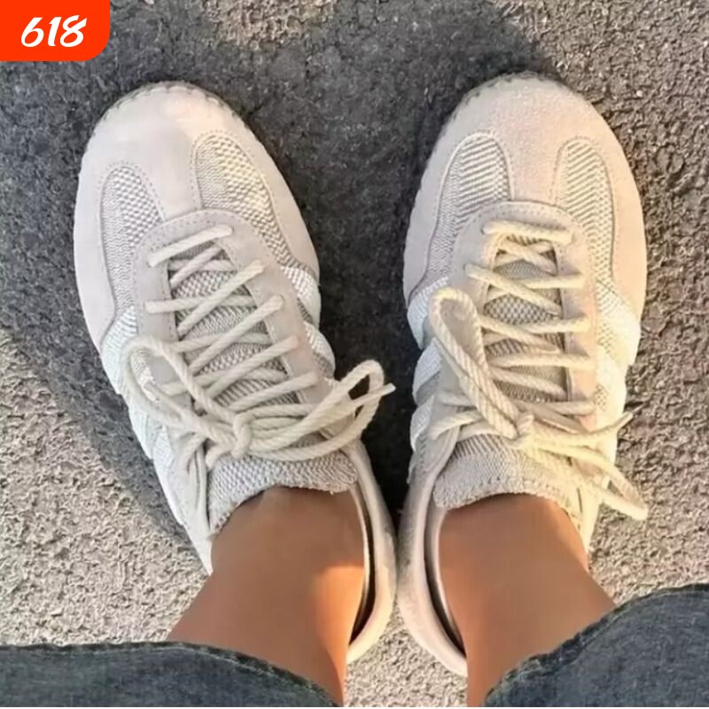 GAZELLE"HALO IVORY" 联名米色草鞋板鞋低帮男女休闲鞋透气百搭