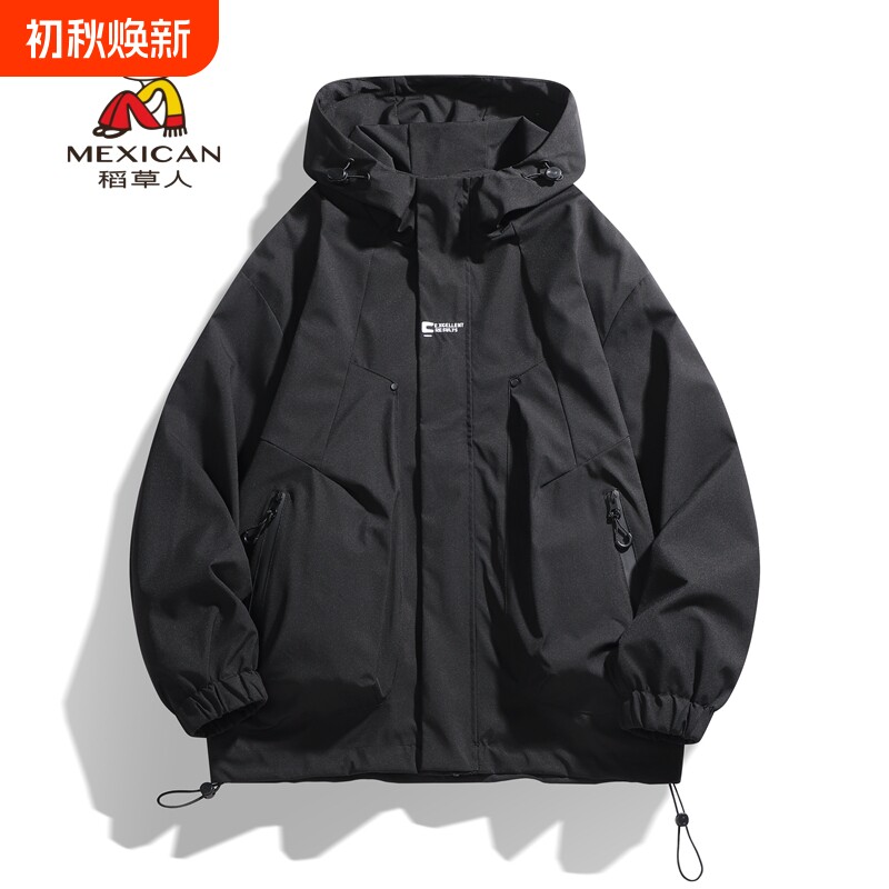 稻草人防风新款冲锋衣男款图片