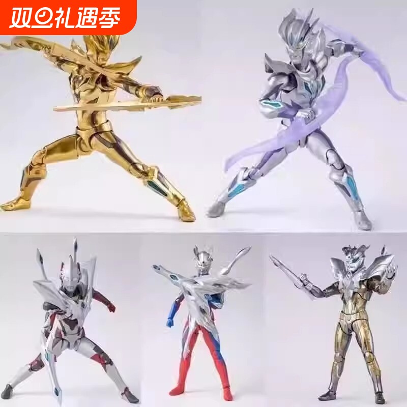 儿童奥特超人黄金光辉赛罗迪迦布莱泽新款玩具曼手办关节可动男孩