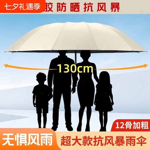 超大号加大加厚加固晴雨伞