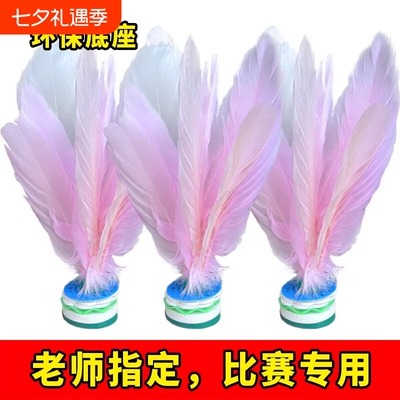 毽子儿童小学生色运动专用成人健身踢毽子毽球比赛耐踢羽毛初学者