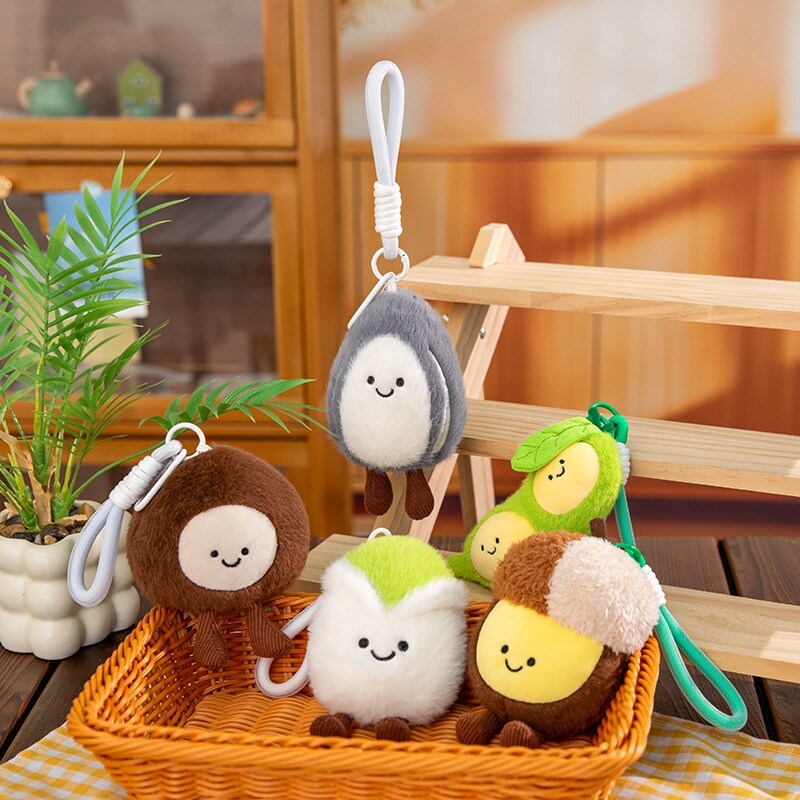 卡通坚果系列毛绒玩具公仔包包挂件钥匙扣学生书包装饰品儿童礼物