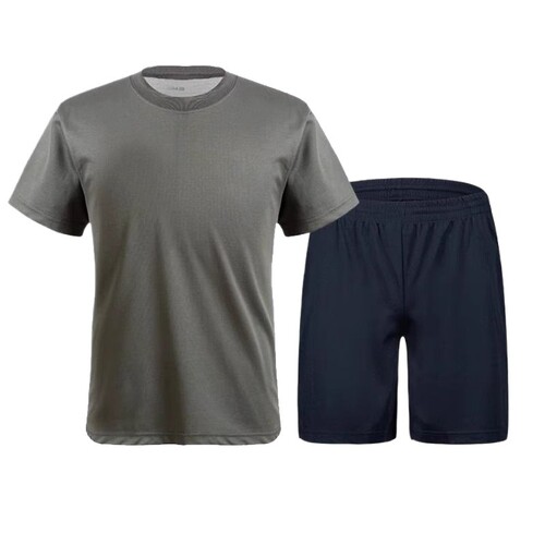 体能服套装训练服短袖短裤夏季学生军训服圆领速干运动T恤薄款