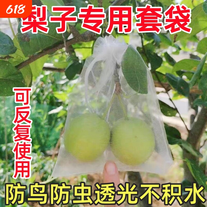 梨树专用水果套袋防虫防鸟通用无花果葡萄草莓桃子瓜果尼龙纱网袋