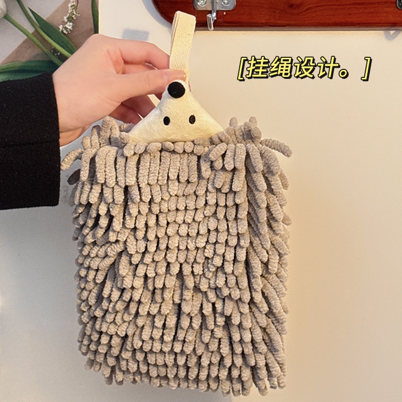 可爱刺猬擦手巾吸水速干不掉毛