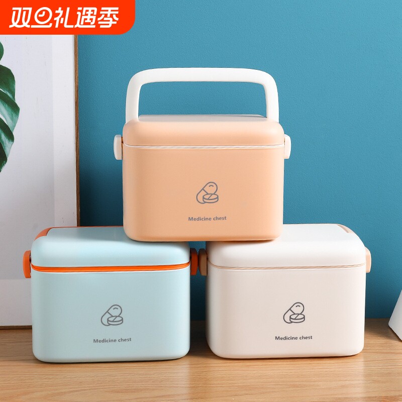 家用医药箱大容量家庭装便携急救医疗箱小型药盒收纳箱药品收纳盒