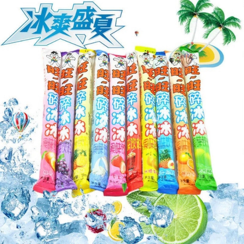 旺旺碎冰冰果冻棒棒冰果味棒夏季布丁冰淇淋78ml碎碎冰可乐味冰棒