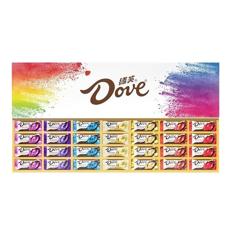 德芙七彩缤纷巧克力礼盒装 6g*28粒