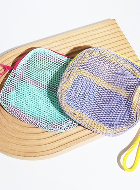 T化妆包/网格A1vo0-户外小杂物收纳彩色化妆包网格多功能收纳包