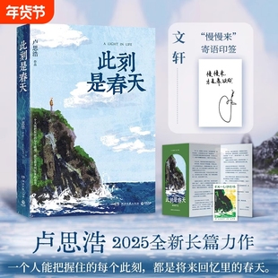 官方正版此刻是春天卢思浩2025重磅新书新华文轩当当网沉淀四年后长篇力作你的一生永远拥有专属于自己的颜色献给在困顿路吧漫长