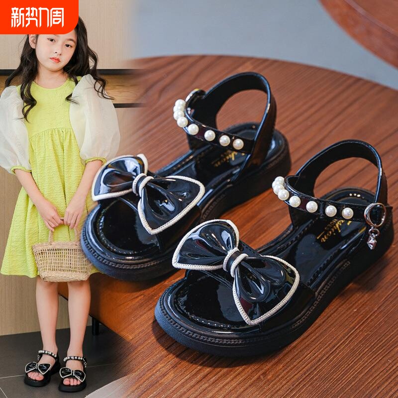 女童凉鞋2026新款夏季韩版软底公主鞋中大童小女孩宝宝学生沙滩鞋
