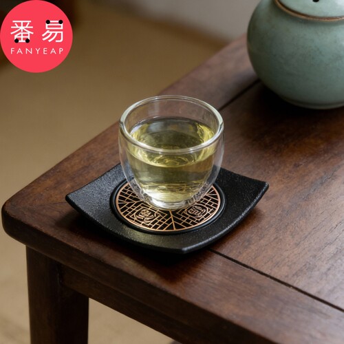 杯垫A1vo001-家用杯垫茶杯底座功夫茶具防滑隔热垫子杯托茶道配件