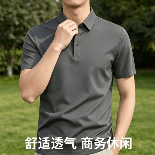 男士翻领T恤2026新款舒适简约百搭POLO衫