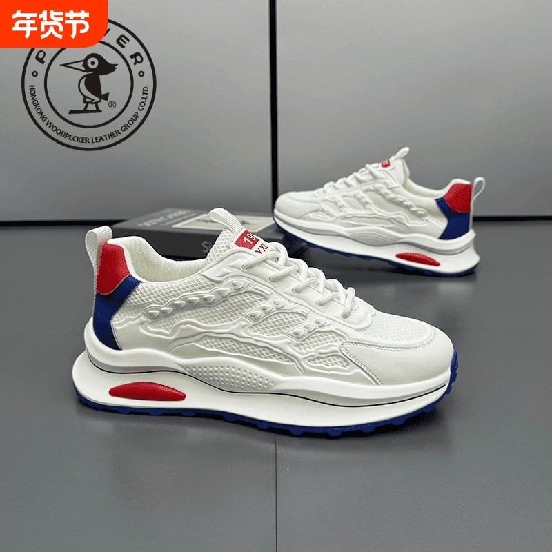 啄木鸟鞋子爆款男鞋夏季透气2024新款软底老爹鞋男网面运动休闲鞋,流行男鞋,网面鞋,淘宝优惠券,粉丝福利购,淘宝优惠卷