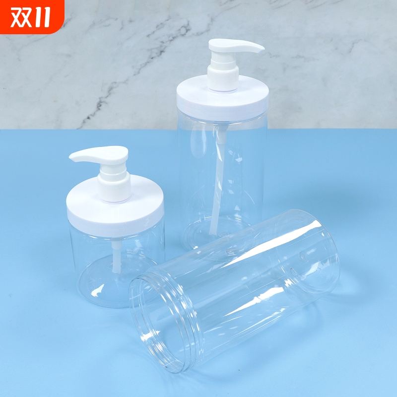 T分装瓶/按压C1pl0-家用沐浴露分装瓶大口径按压洗衣液分装瓶