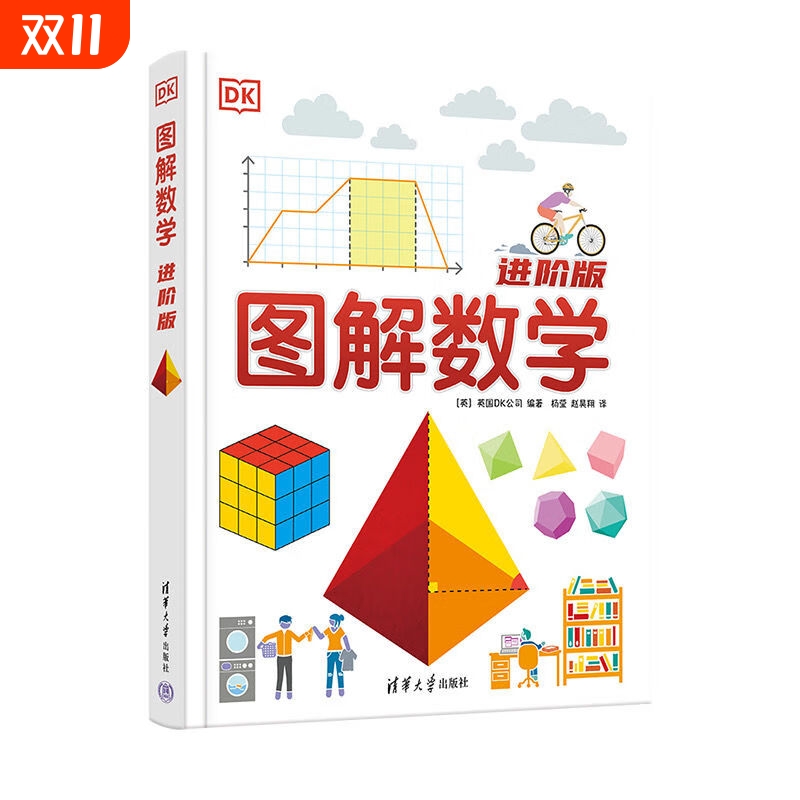 DK图解数学进阶版 书中涵盖了从基础数学概念到更复杂的数学知识，如代数、几何、统计和概率等，适合作为教辅材料使用 。