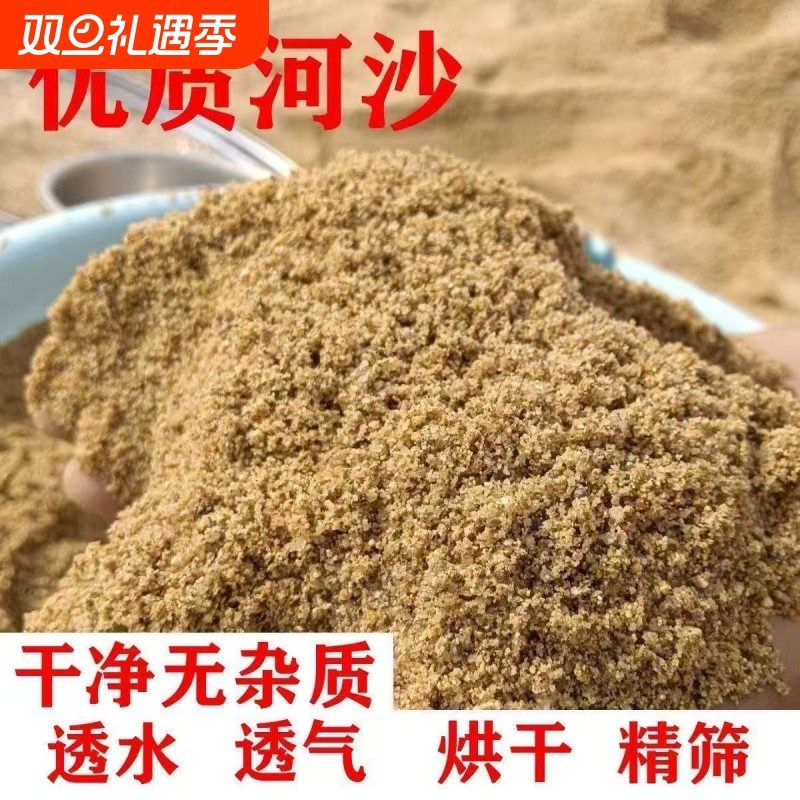 天然河沙砂沙子沙土土壤种植实验填充鱼缸粗沙细沙黄沙黄砂营养土