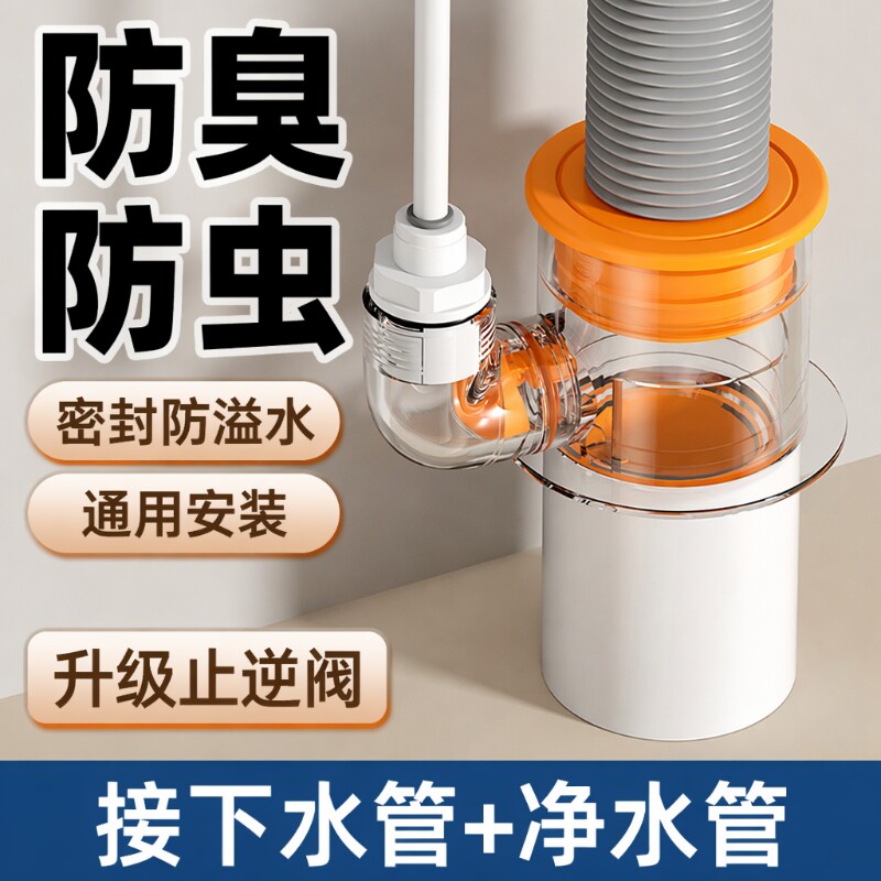 厨房下水管三通接口|千人加购图片