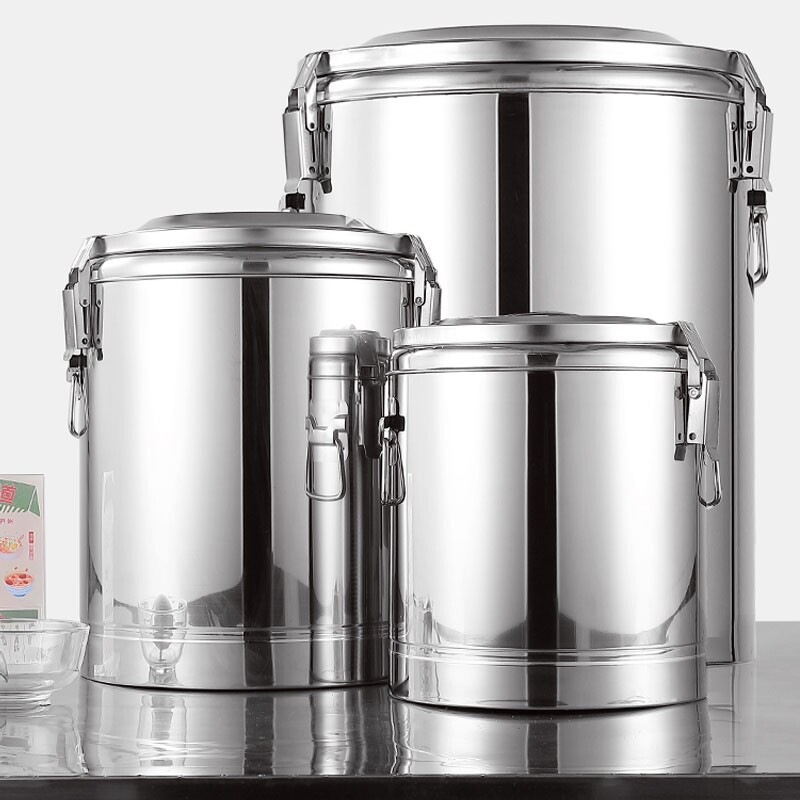 大容量不锈钢保温桶保温饭桶粥桶汤桶双层带水龙头摆摊长效米饭 - 淘宝联盟商品